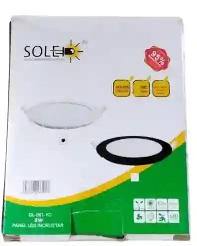 Panel Led 3w De Encrustar Redondo