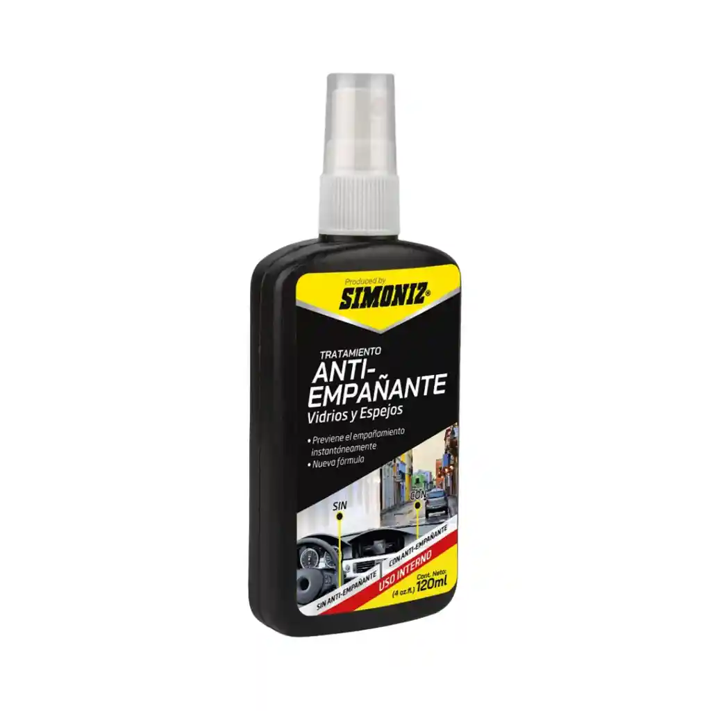 Tratamiento Anti-empañante Vidrios Y Espejos Simoniz - 120ml