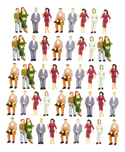 Personas Para Maqueta Modelo 1:50 Surtidos X 10 Und