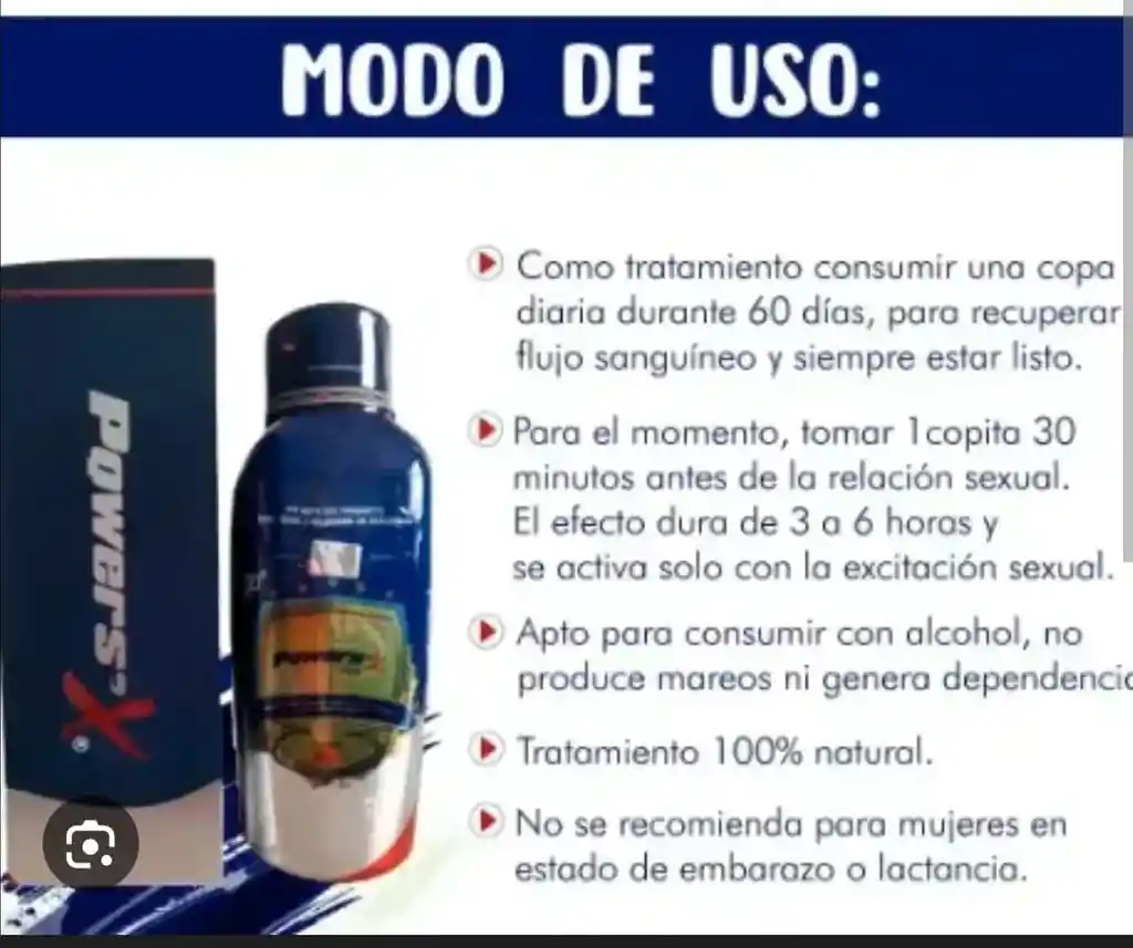 Suplemento Dietario Y Energizante Powersx 500ml