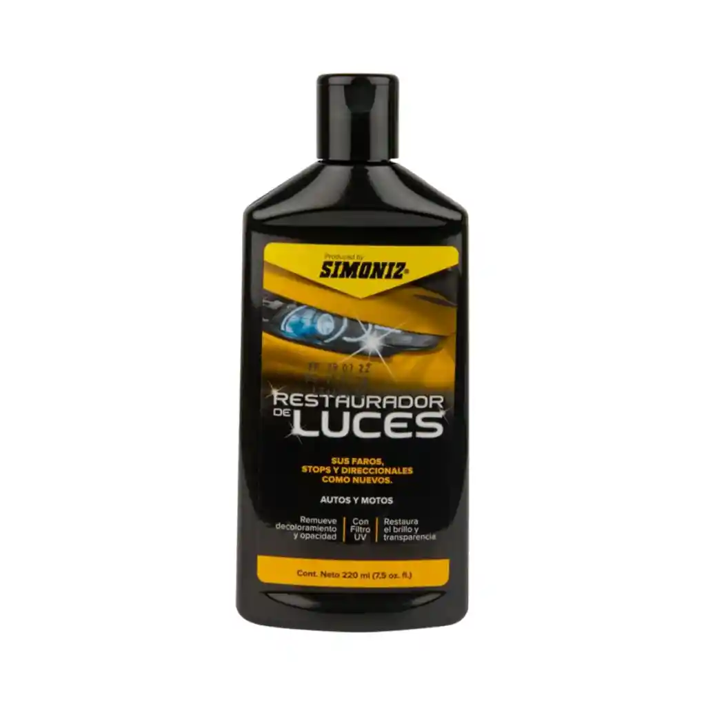Restaurador De Luces Autos Y Motos Simoniz - 220ml