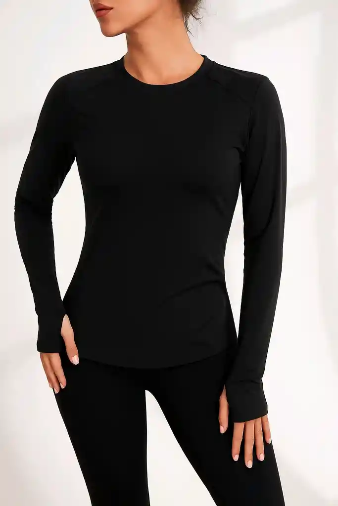 Blusa Deportiva Manga Larga Fit Pro – Soft Elegance