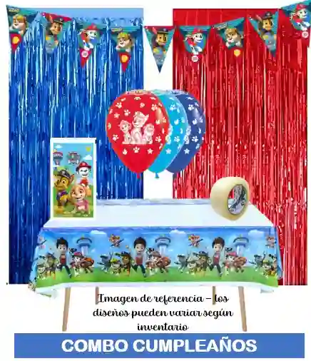 Combo Globos De Cumpleaños Niño Paw Patrol