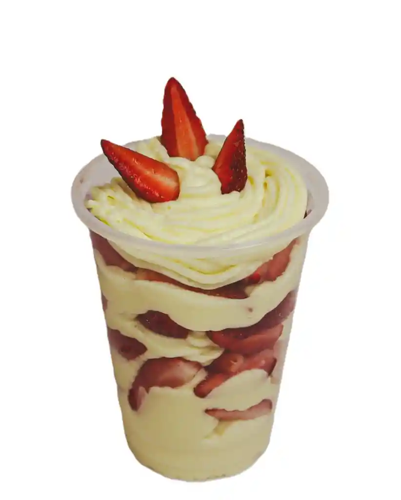 Fresas Con Crema En Vaso 16 Oz 🍓