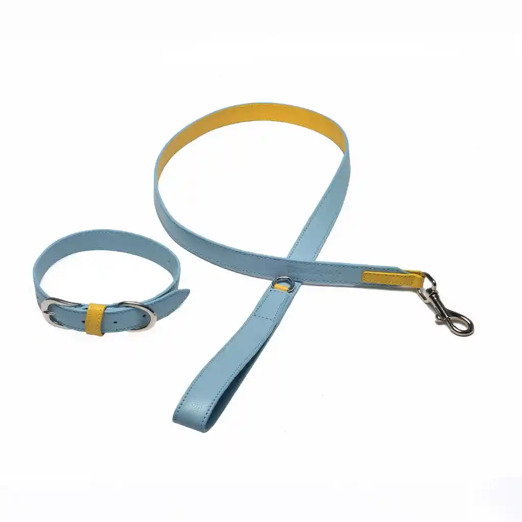 Correa Con Collar - Material Cuero Talla S