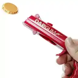 Destapador De Botellas Lanza Tapas Color Rojo