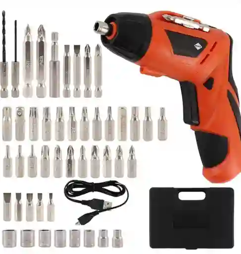 Destornillador Inalámbrico Recargable Mini 45 Piezas