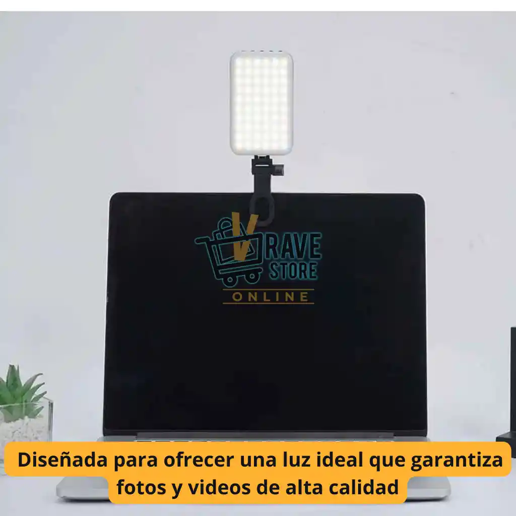 Luz Led Selfie Portátil Para Celular Video Tablet +clip