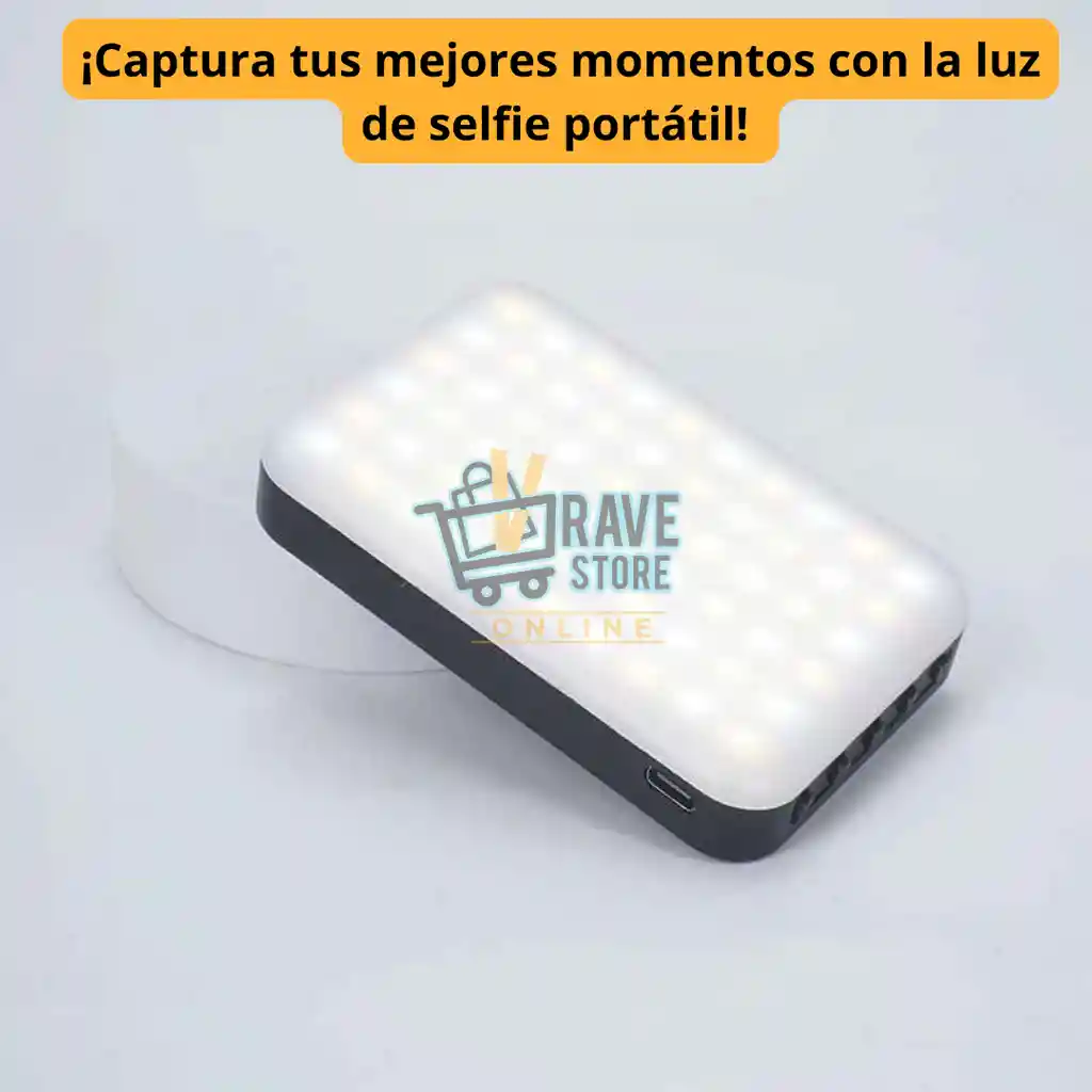 Luz Led Selfie Portátil Para Celular Video Tablet +clip