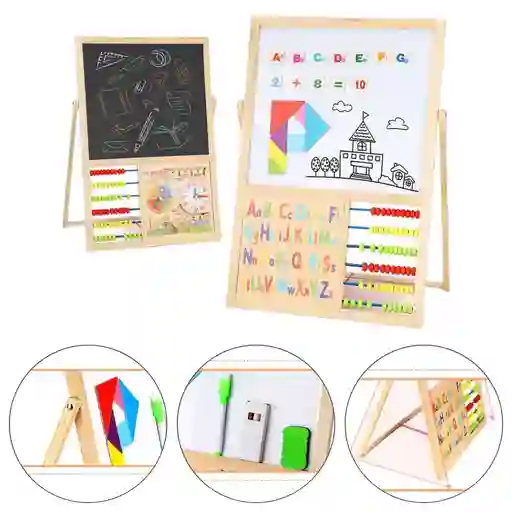 Tablero Didáctico De Aprendizaje Niño Niña Estudio Magnético