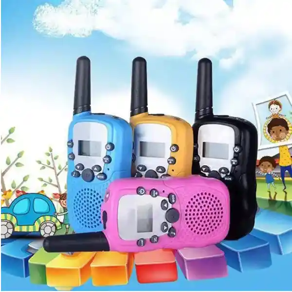 Radios Mini Walkie Talkies Baofeng Bf T3 X 2 Unidades Negro