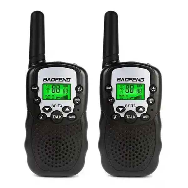 Walkie Talkie Radio Comunicador Niños Bf T3 Negro, Azul, Amarillo