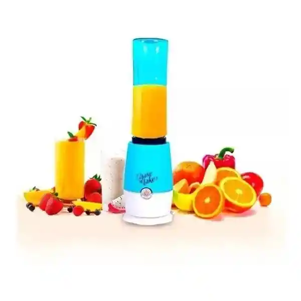 Licuadora Doble Vaso Shaken Taken Azul