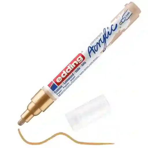 Marcador Acrilico Edding 5100 Trazo Medio Oro