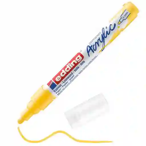 Marcador Acrilico Edding 5100 Trazo Medio Amarillo Trafico