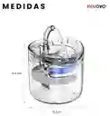 Fuente De Agua Automática Gatos Y Perros 1.8l Con Filtro Con Sensor Automatico