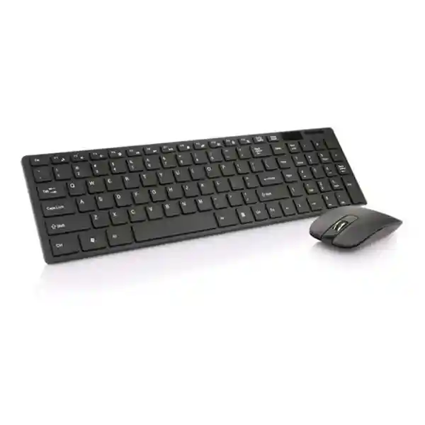 Combo Teclado Numérico Y Mouse Óptico K-06 Inalámbrico Usb Teclado Negro