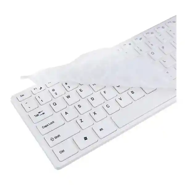 Combo Teclado Y Mouse Inalambrico K06 Blanco