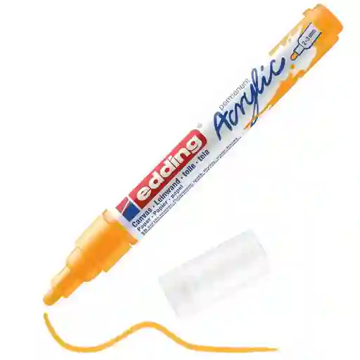 Marcador Acrilico Edding 5100 Trazo Medio Amarillo Sol