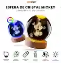 Lámpara Esfera Niños Cristal 3d Luz Rgb Decorativa Con Control Remoto