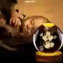 Lámpara Esfera Niños Cristal 3d Luz Rgb Decorativa Con Control Remoto