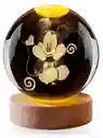 Lámpara Esfera Niños Cristal 3d Luz Rgb Decorativa Con Control Remoto