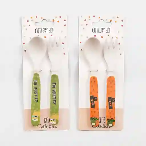 Cubiertos Servir Excellent Houseware 13cm Blanco 2 Pz Melamina