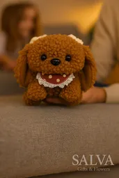 Peluche De Perrito Con Moñitas