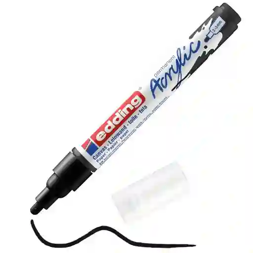 Marcador Acrilico Edding 5100 Trazo Medio Negro