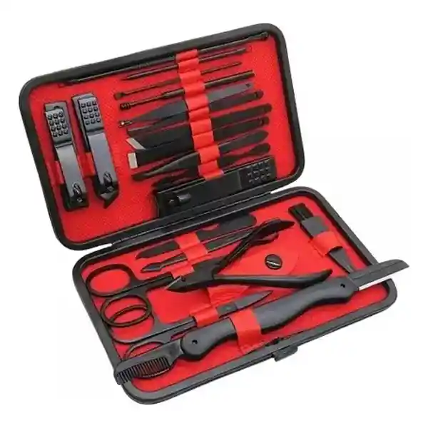 Kit De Cortauñas Para Manicure Pedicure 24 Pcs Profesional