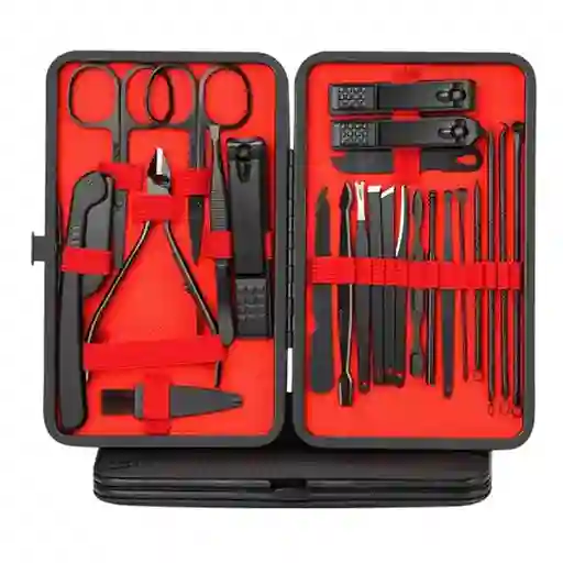 Kit De Cortauñas Para Manicure Pedicure 24 Pcs Profesional