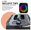 Parlante Volk Bluetooth Portátil 15.000 Pmpo Con Micrófono Karaoke Rgb Batería Recargable Negro