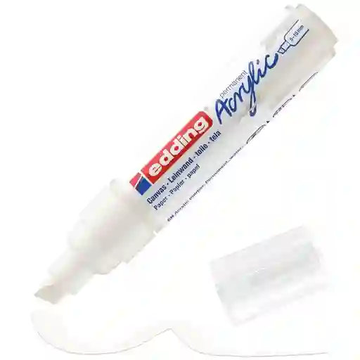 Marcador Acrilico Edding 5000 Trazo Grueso Blanco