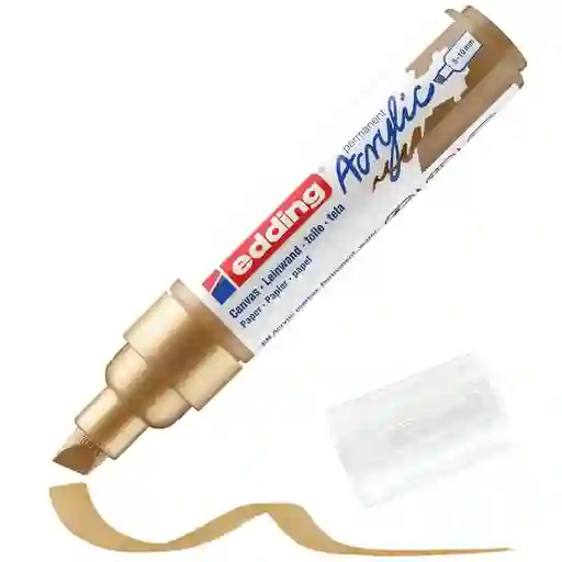 Marcador Acrilico Edding 5000 Trazo Grueso Oro