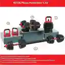 Kit Pesas Termoforradas 40 Kgs 16 Discos Acomple Pesa Rusa Color Negro-rojo