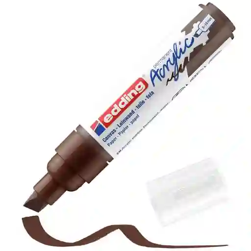 Marcador Acrilico Edding 5000 Trazo Grueso Marron Chocolate (cafe)