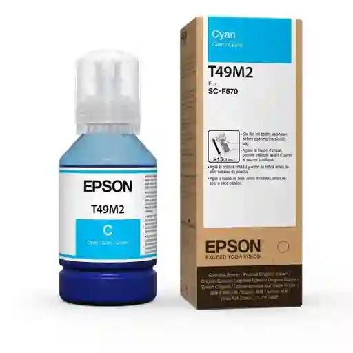 Botella De Tinta T49m 140ml Para Impresora Surecolor F170 Cian