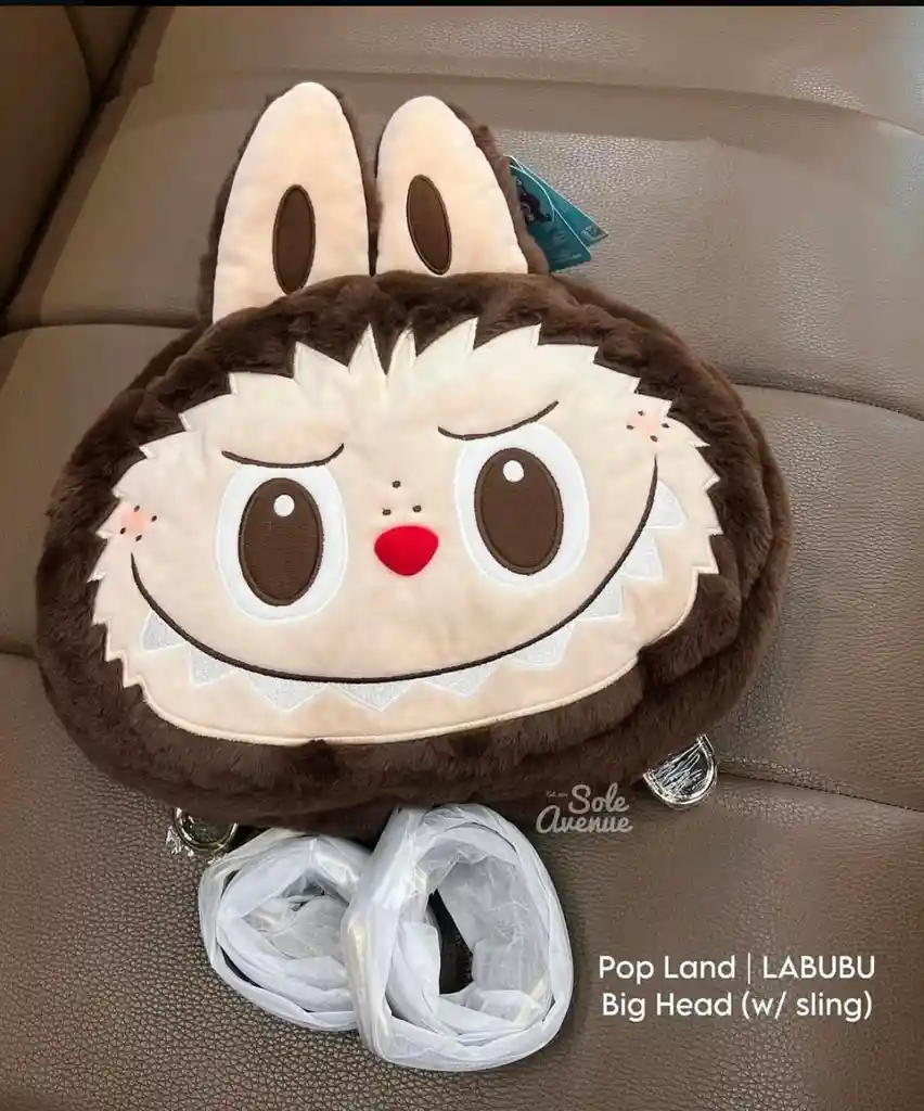 Morral Maleta Cara Labubu3d Felpa Escolar Mochila