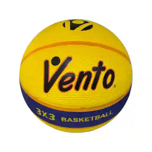Balón De Baloncesto #6 Vento 3x3 En Caucho/ Amarillo - Azul