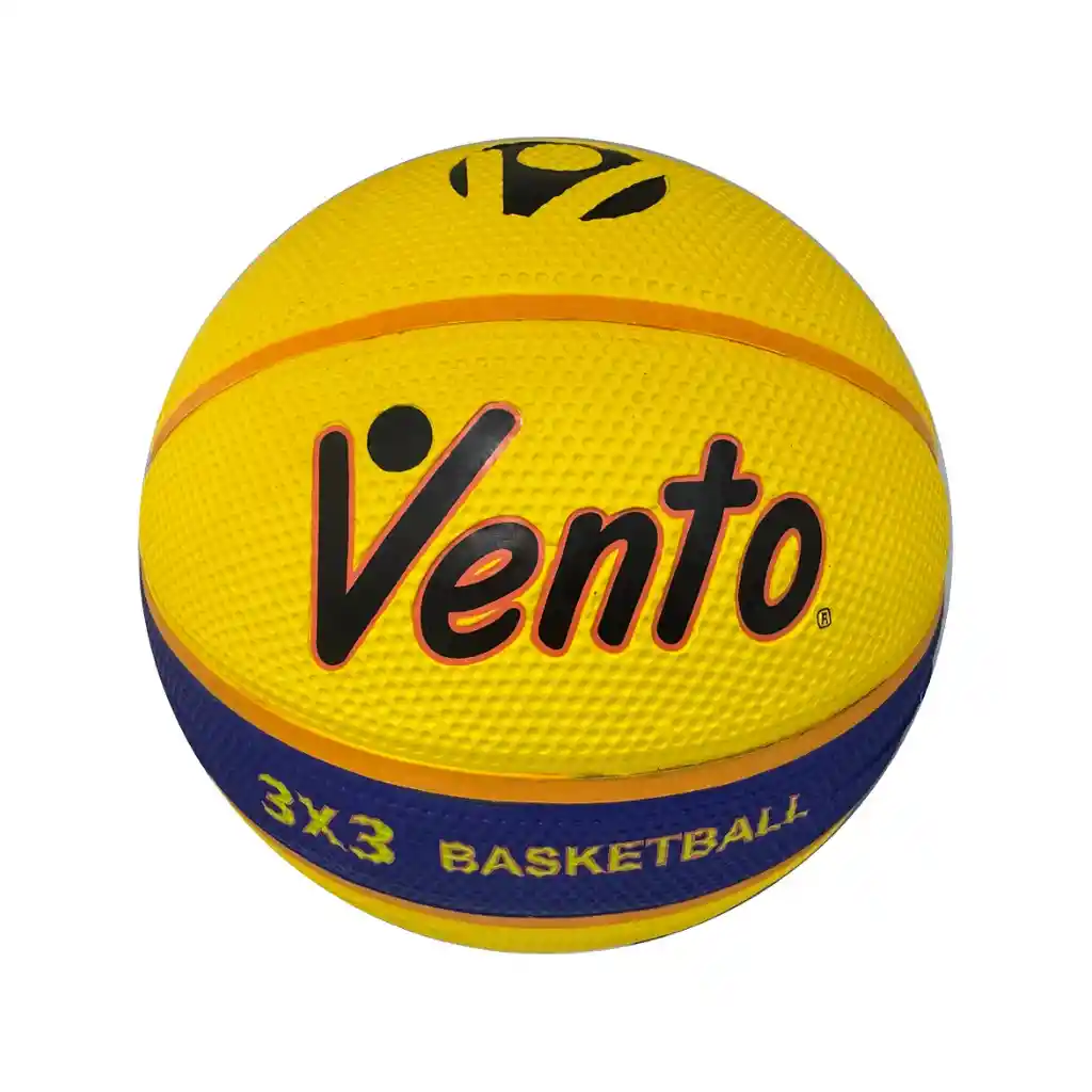 Balón De Baloncesto #6 Vento 3x3 En Caucho/ Amarillo - Azul