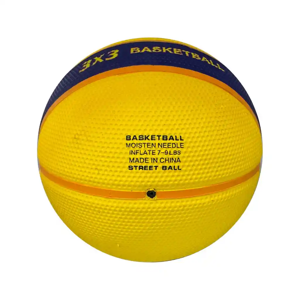 Balón De Baloncesto #6 Vento 3x3 En Caucho/ Amarillo - Azul