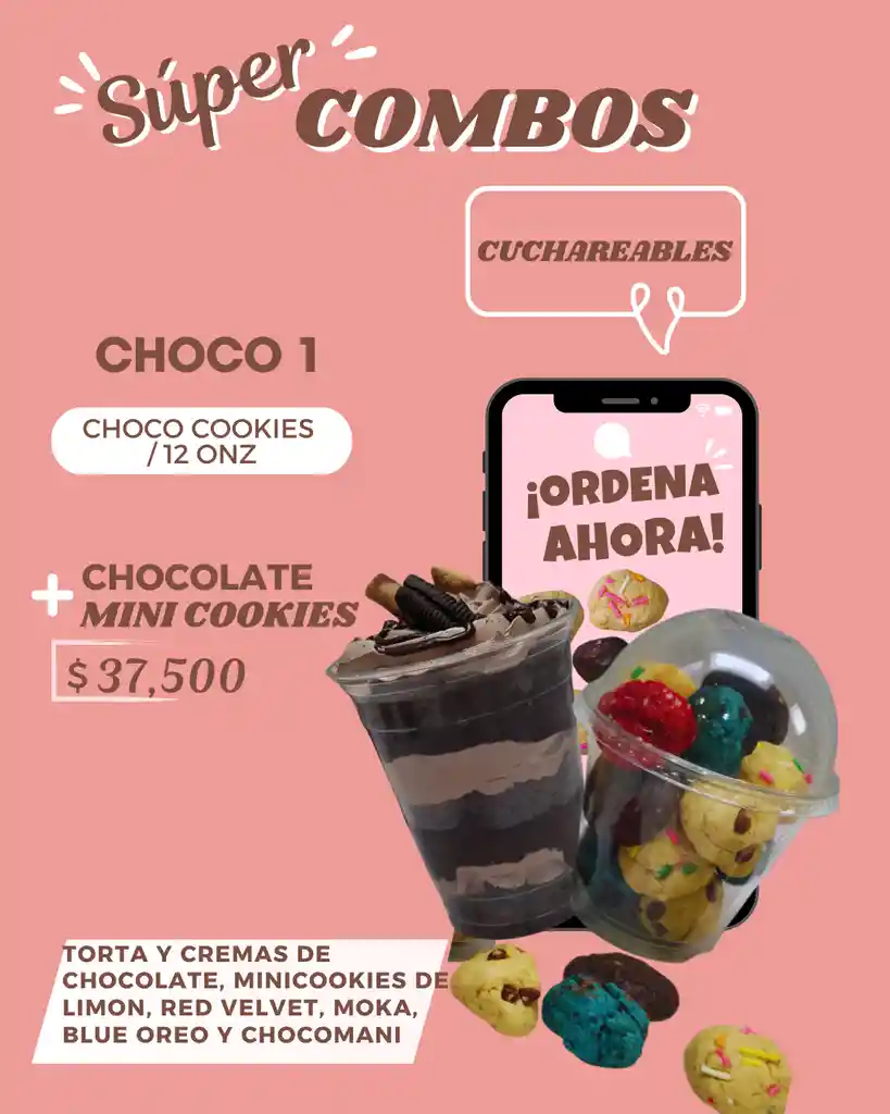 Cuchareable De Chocolate + Minicookies Surtidas 12 Onz