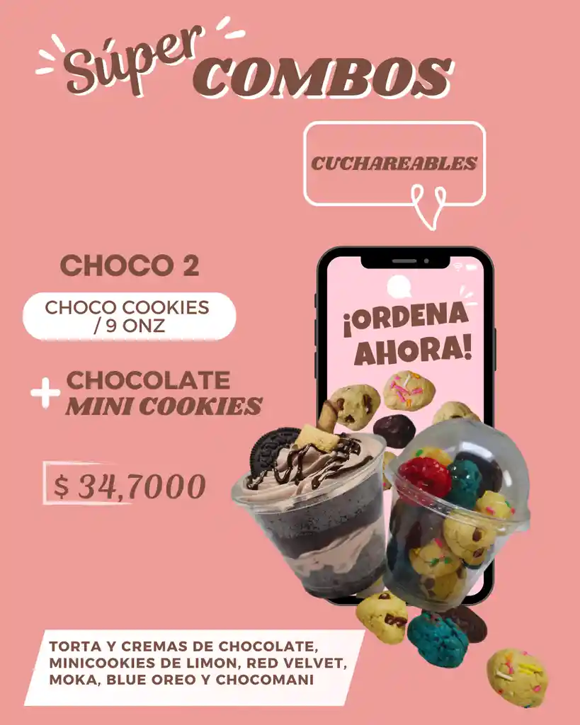 Cuchareable De Chocolate + Minicookies Surtidas 9 Onz