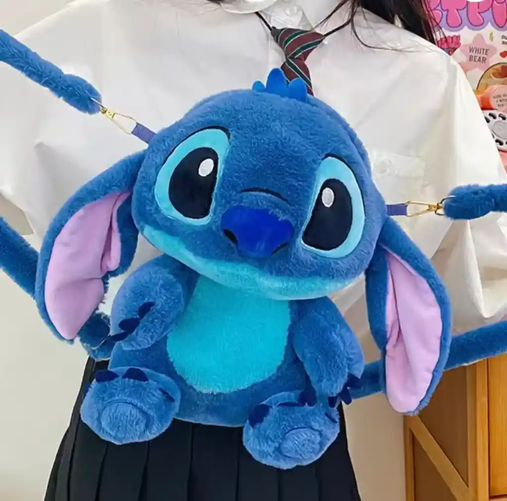 Peluche Mochila Stitch Afelpado Morral Maleta