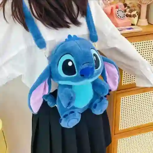 Peluche Mochila Stitch Afelpado Morral Maleta
