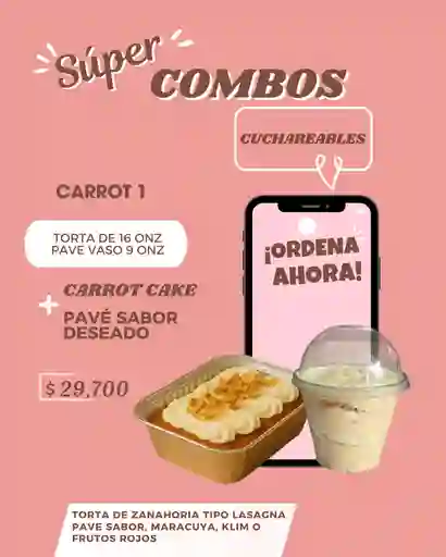 Torta De Zananhoria Tipo Lasagna + Pave De Sabor A Elección