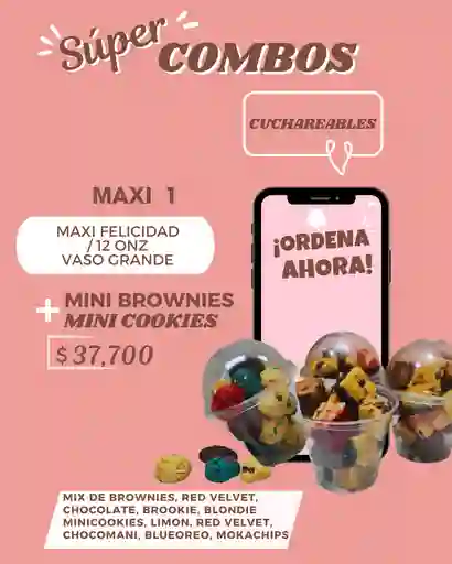 Maxi Felicidad Mini Brownies + Mini Cookies 12 Onz