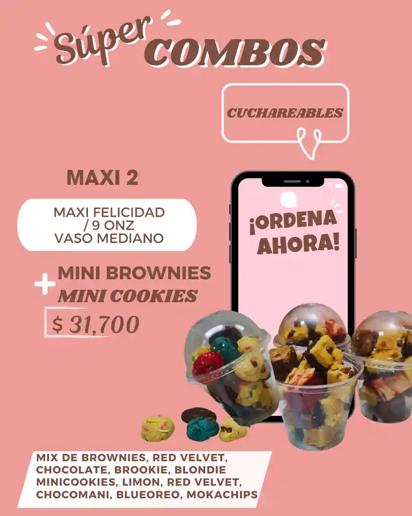 Maxi Felicidad Mini Brownies + Mini Cookies 9 Onz