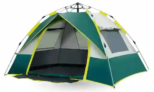 Carpa Camping Campaña Automática 4 Personas Impermeable Ventilación 360° Fácil De Armar Mosquitero