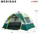 Carpa Camping Campaña Automática 4 Personas Impermeable Ventilación 360° Fácil De Armar Mosquitero